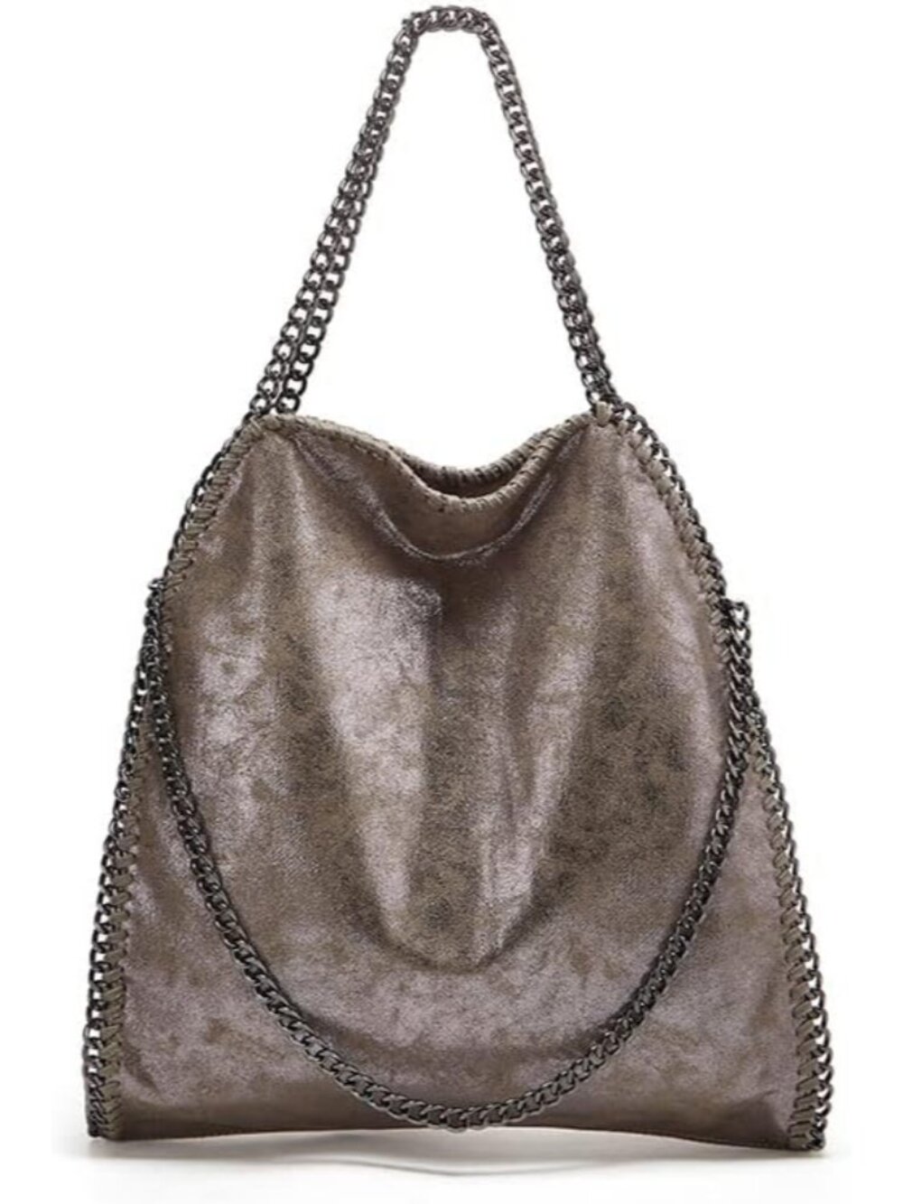 Ladies Handbag Women Faux Leather Crossbody Shoulder Bag Fashion Chain Bag Large
